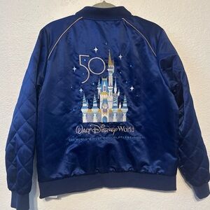 Disney Parks Walt Disney World 50th Anniversary Bomber Celebration Castle Jacket